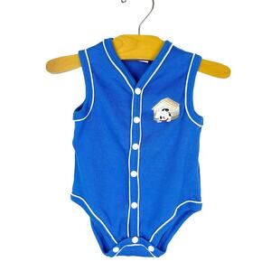 Vintage First Impressions Sleeveless One Piece Romper Size 3-6 Months